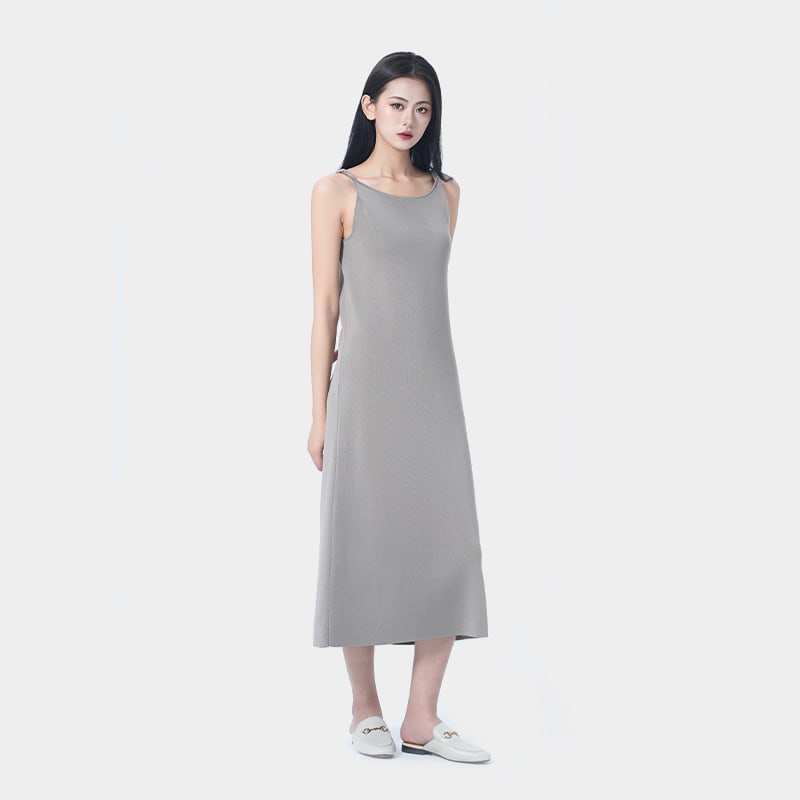 Lightweight Lyocell Loose Straight Maxi Dress Lightweight Lyocell Loose Straight Maxi Dress